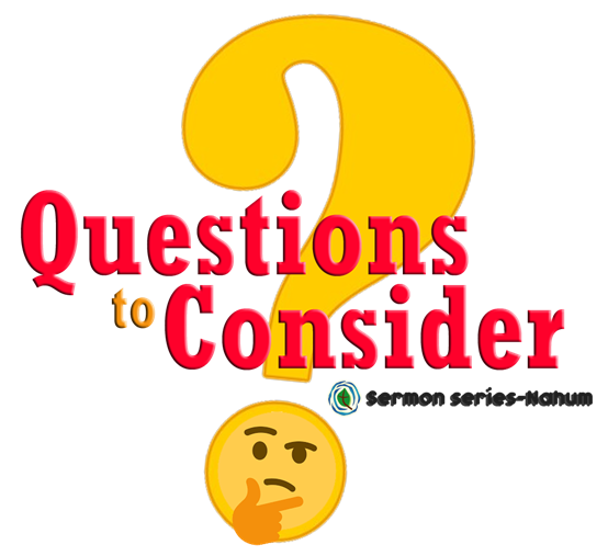 Questions To Consider Logo Black Sermon Series 